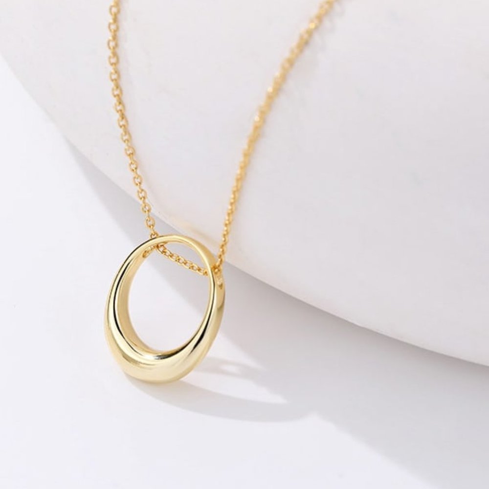 925 Sterling Silver Geometric Minimalist Necklace